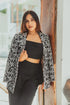 Black Abstract Blazer With Coord Set